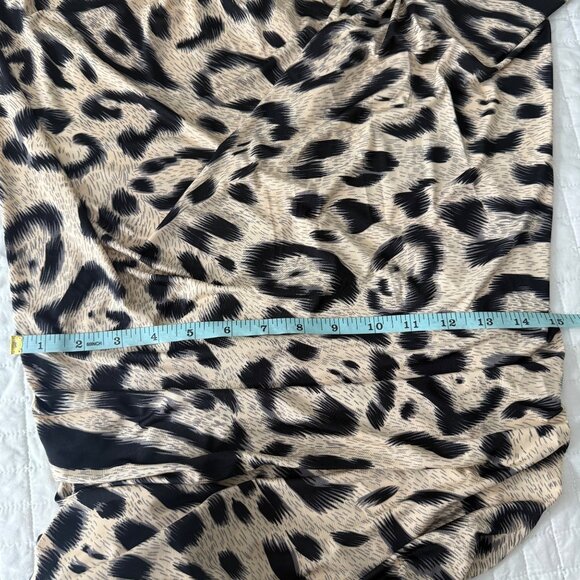 Marisa Kenson Collection Leopard Print Midi Dress Medium - Picture 7 of 7